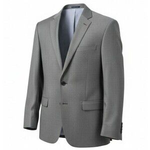 BROOKS BROTHERS Regent fitMens Blazer Sport Coat Two Button Jacket 46R WOOL Gray